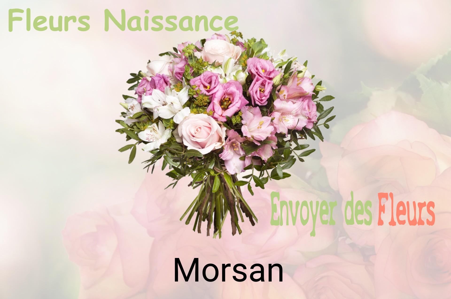 Bouquet de fleurs de naissance livré à Morsan